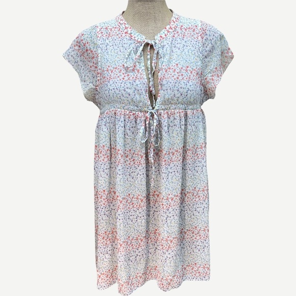 Lowrys FARM floral‎ mini babydoll dress - Picture 1 of 7